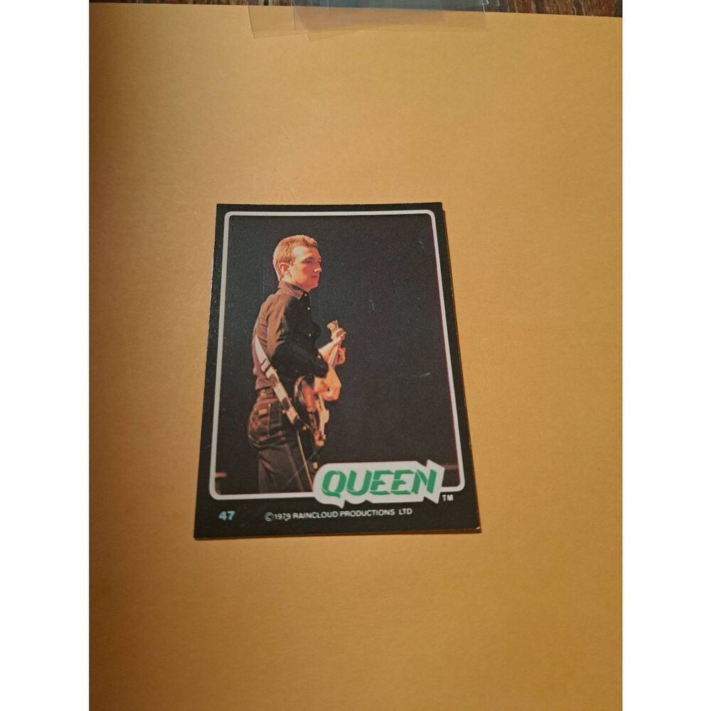 Vintage 1979 Raincloud Productions Queen Trading Card #47 Rock Band Memorabilia